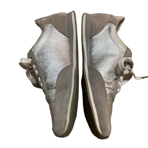 Michael Kors Stanton Trainer Metallic Lace Up Sneaker - Picture 3 of 16